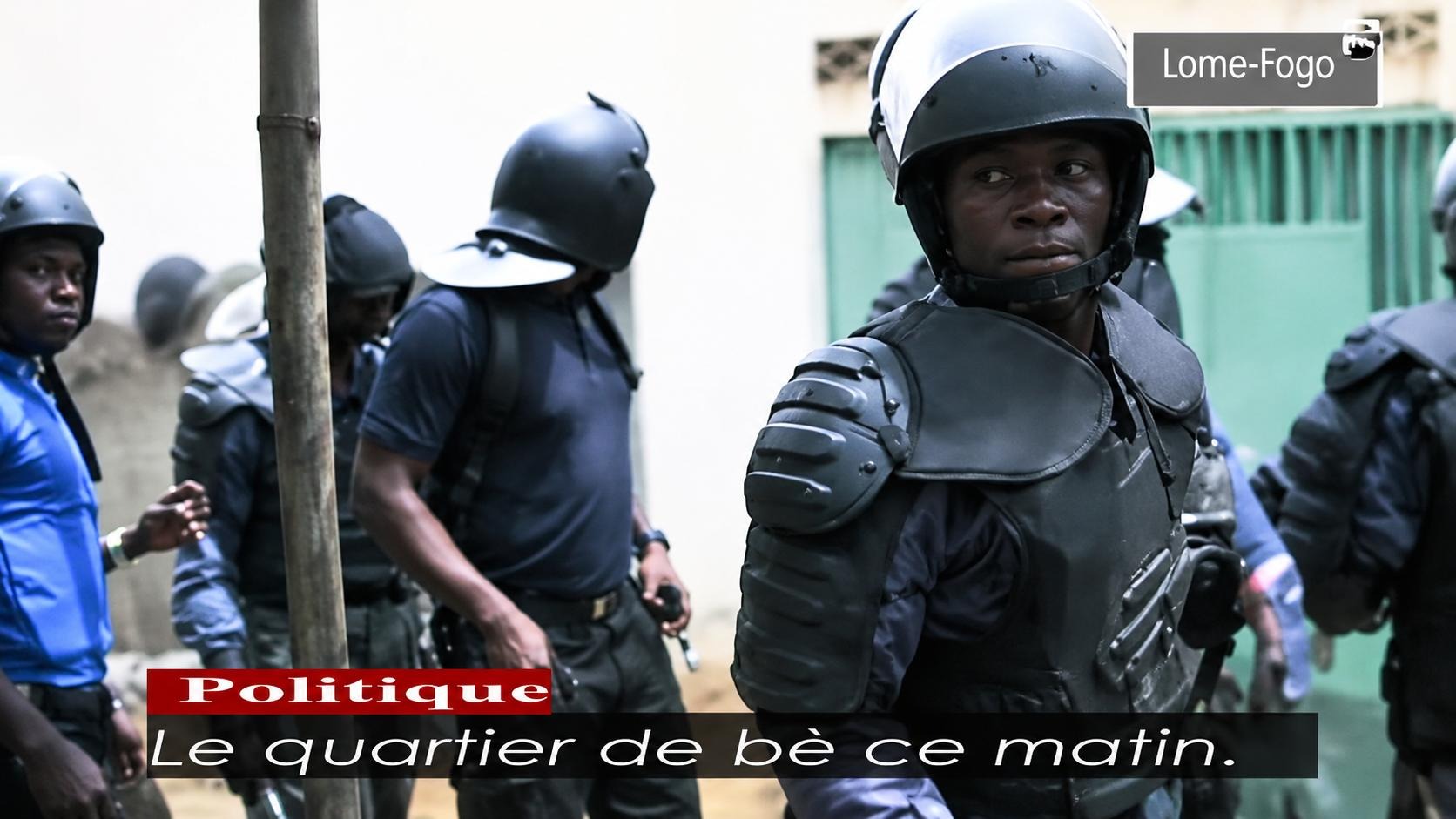 Militaires togolais en patrouille
