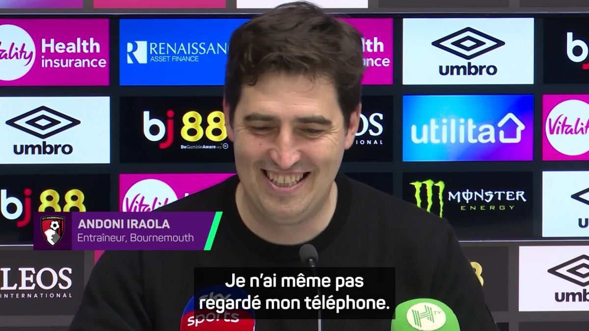 Andoni iraola analyse le titre d&rsquo;Arsenal après la victoire de Bournemouth face à Manchester City