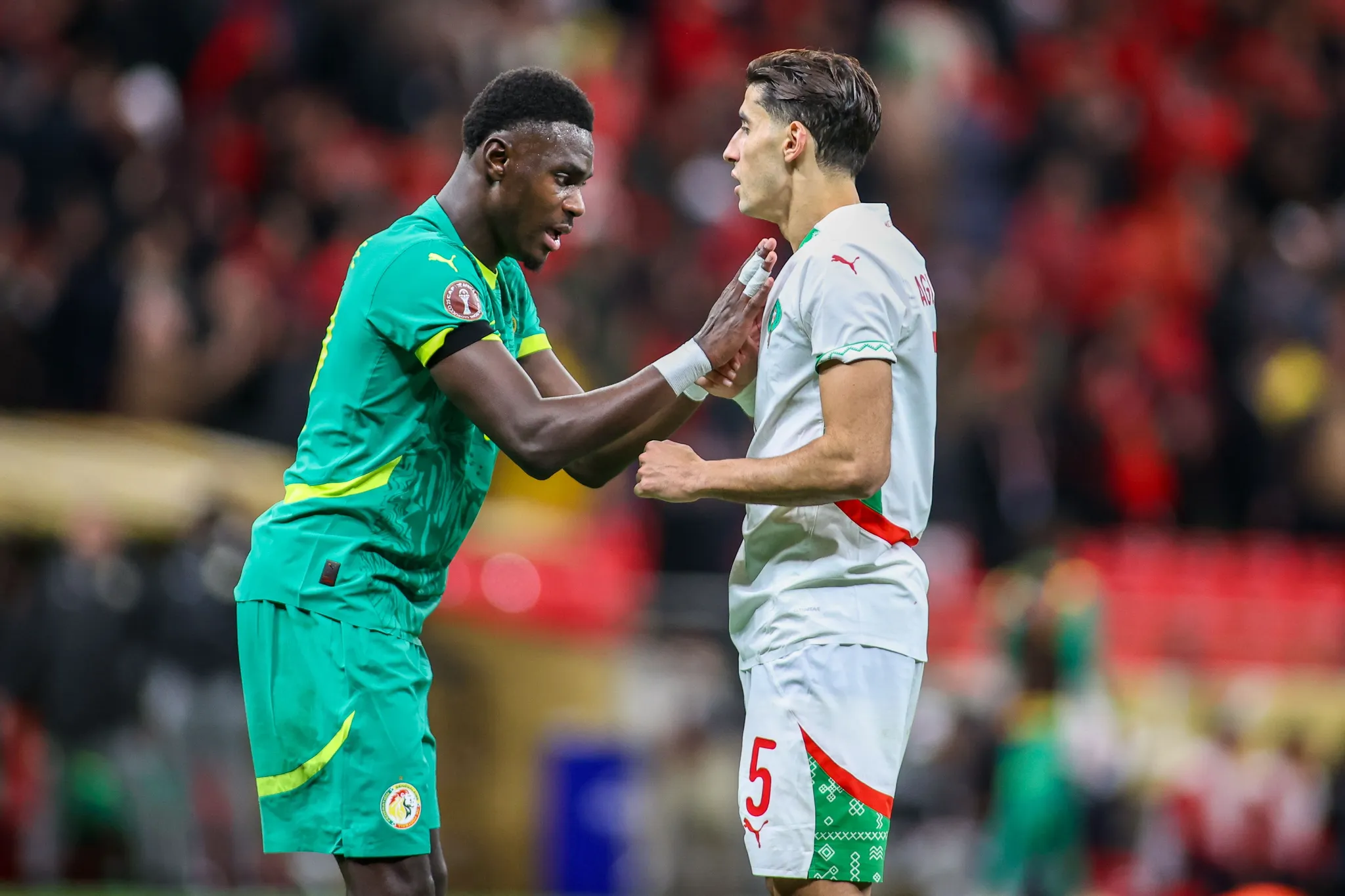 Moussa Niakhate et Nayef Aguerd lors de la finale de la CAN