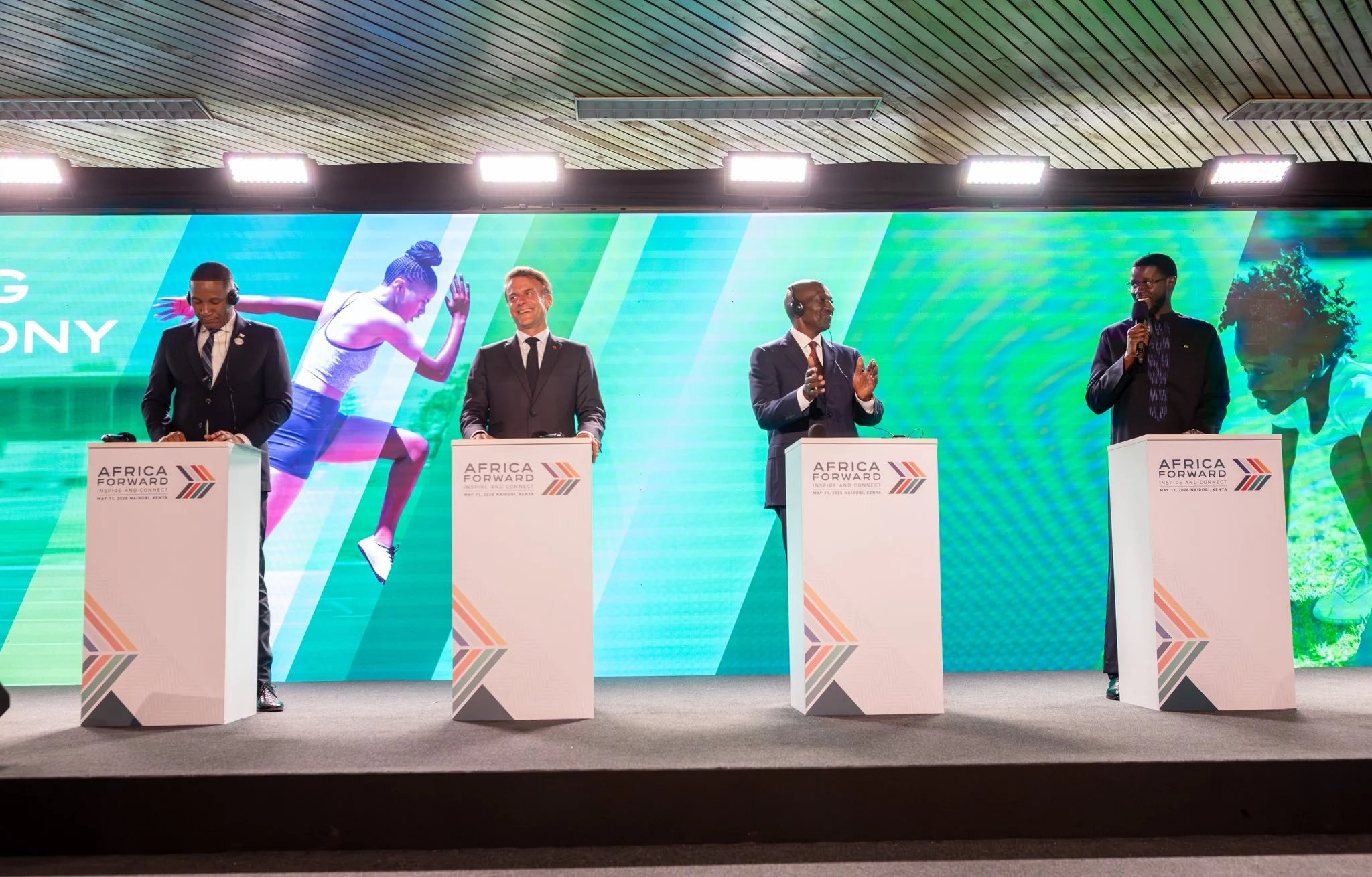 Diomaye Faye lors de son discours au Sommet Africa Forward