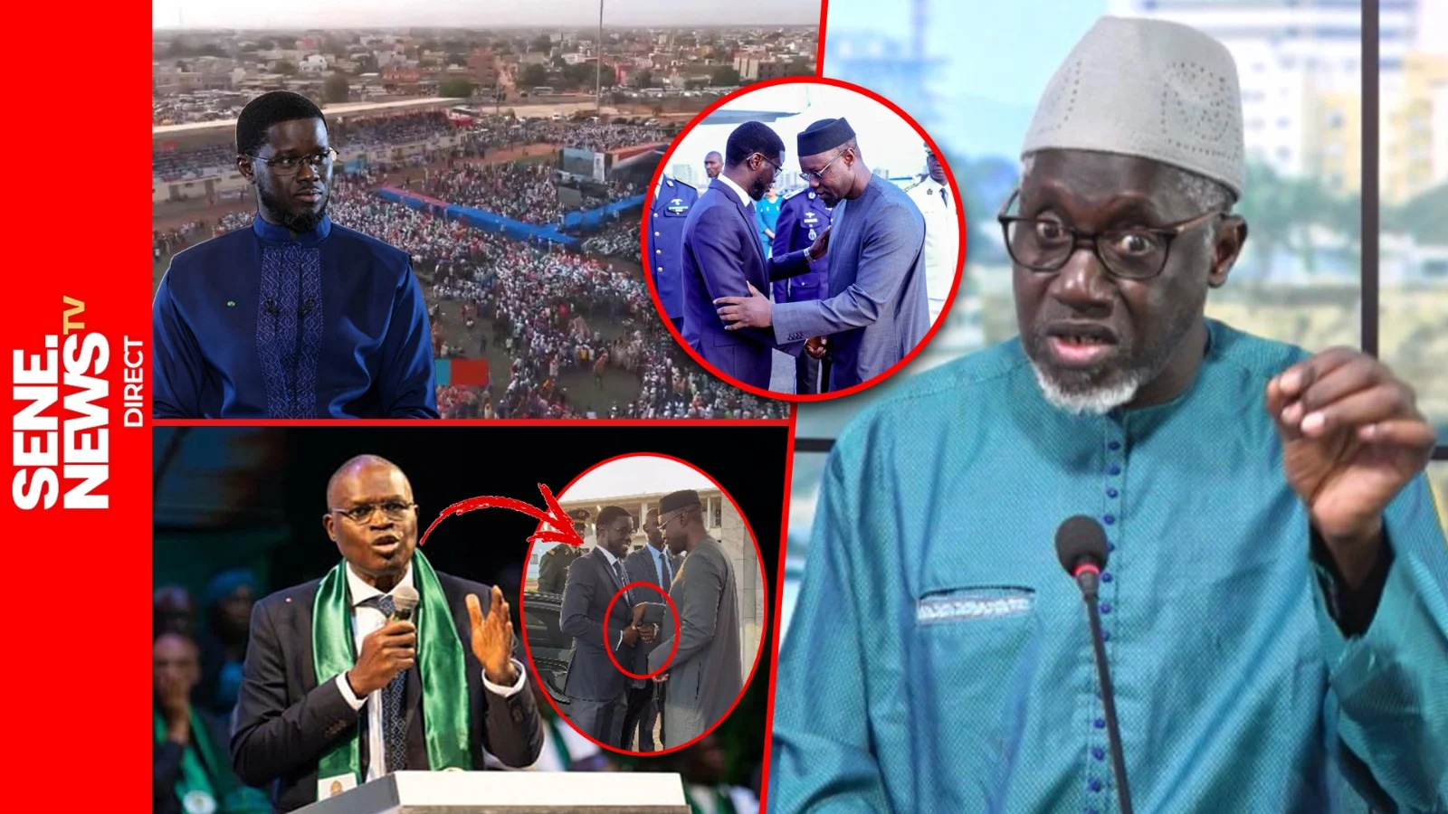 Réunion politique au Sénégal avec Ousmane Sonko et Bassirou Diomaye Faye