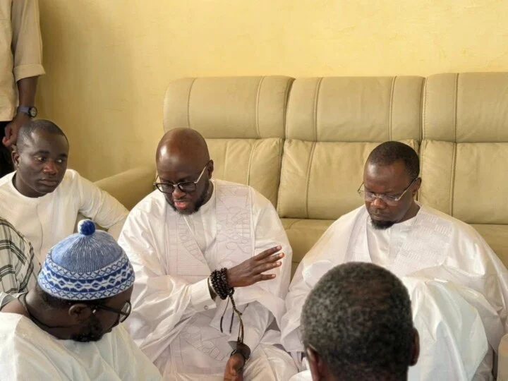 Touba : visite de condoléances de Ousmane Sonko pour Serigne Cheikh Saliou Mbacké