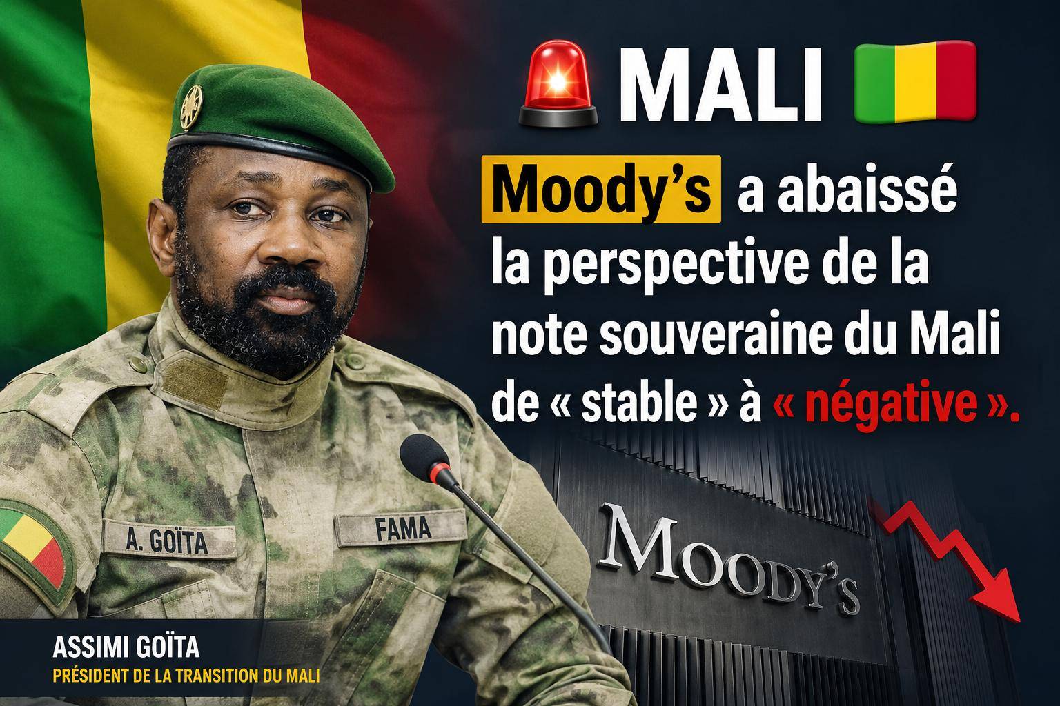 Mali : les perspectives économiques au plus bas sous la pression des crises multiples
