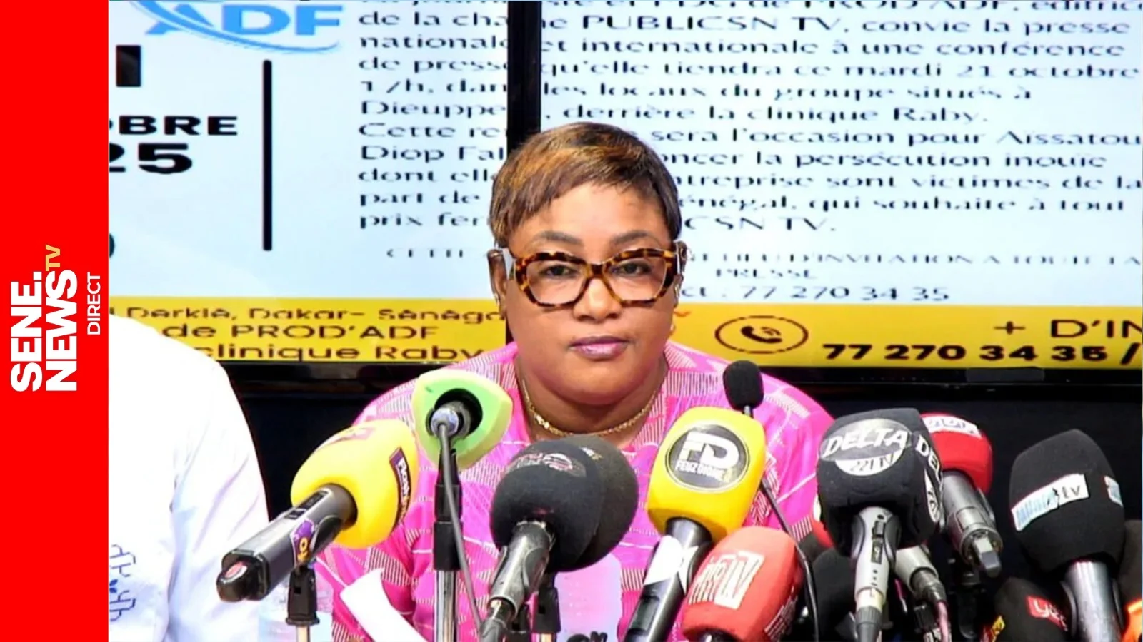La journaliste Aïssatou Diop Fall lors de son audition devant la DSC