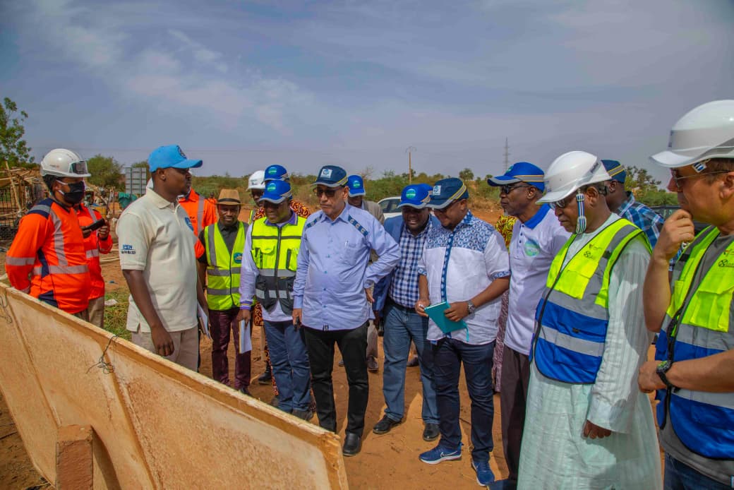 chantier troisième usine d'eau potable de Niamey