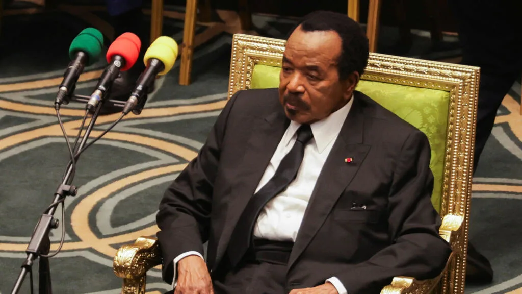 Paul Biya lors d'une cérémonie officielle