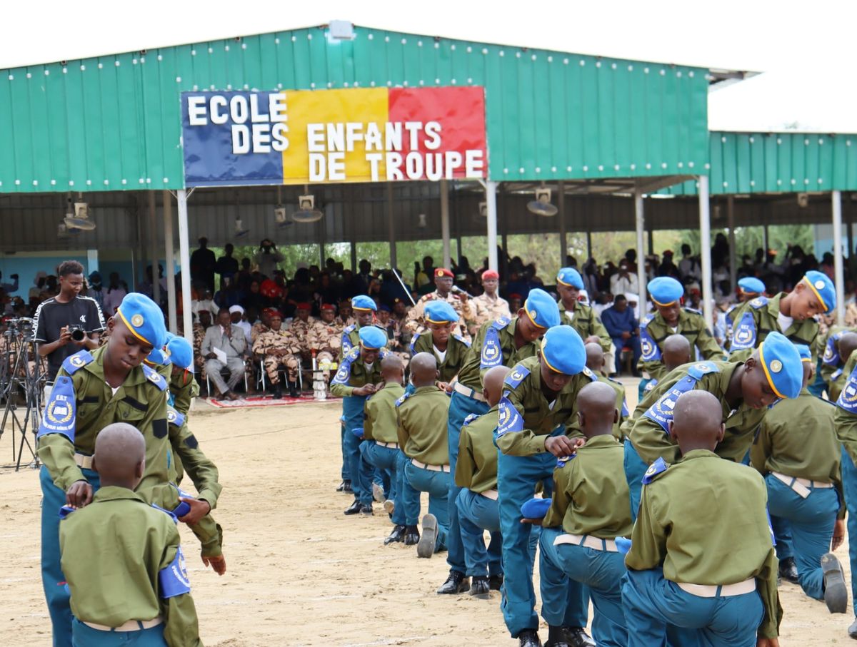 Cérémonie de la 6e promotion des Enfants de Troupe du GEMIA au Tchad