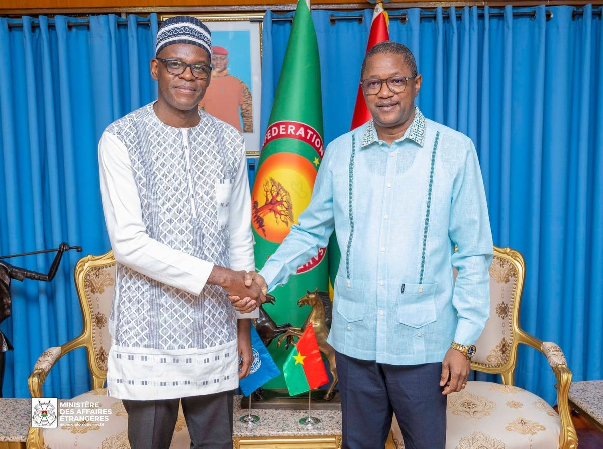 Burkina : le chef du Bureau de l'ONUDC échange avec le chef de la diplomatie burkinabè