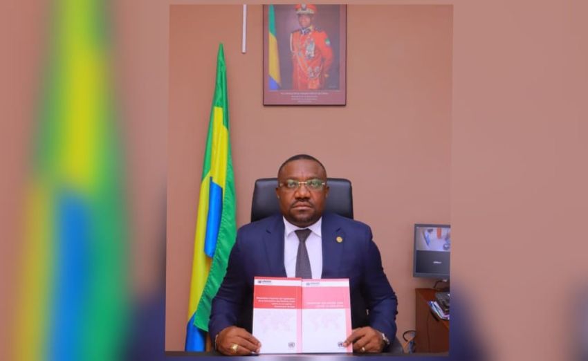 Séraphin Ondoumba, président de la Commission nationale de lutte contre la corruption et l'enrichissement illicite au Gabon