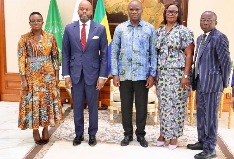 Rencontre entre le président gabonais et le secrétaire général de la ZLECAF