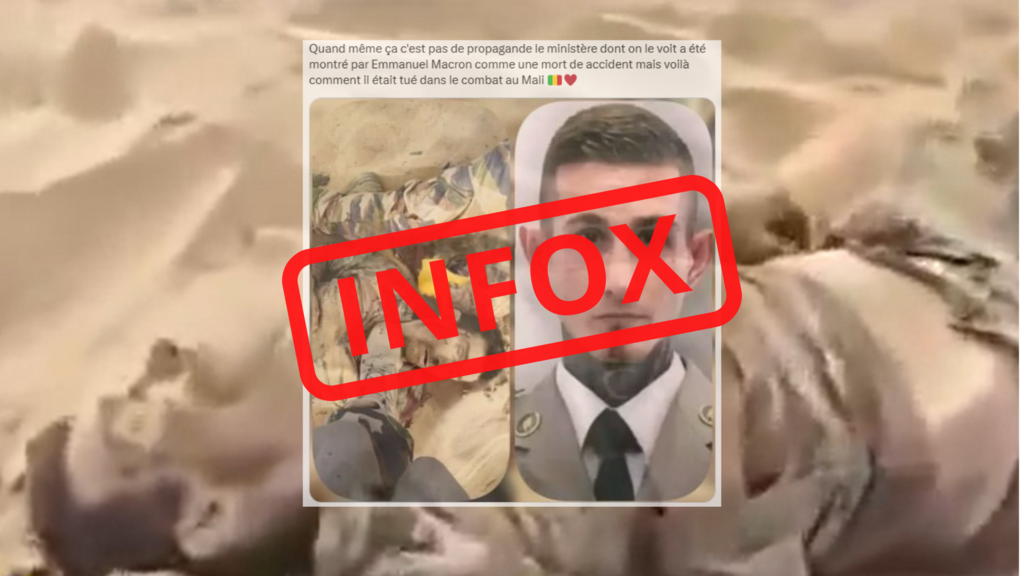 Un soldat français décédé lors d'un entraînement en France n'a aucun lien avec les images de propagande circulant après les combats d'Anéfis