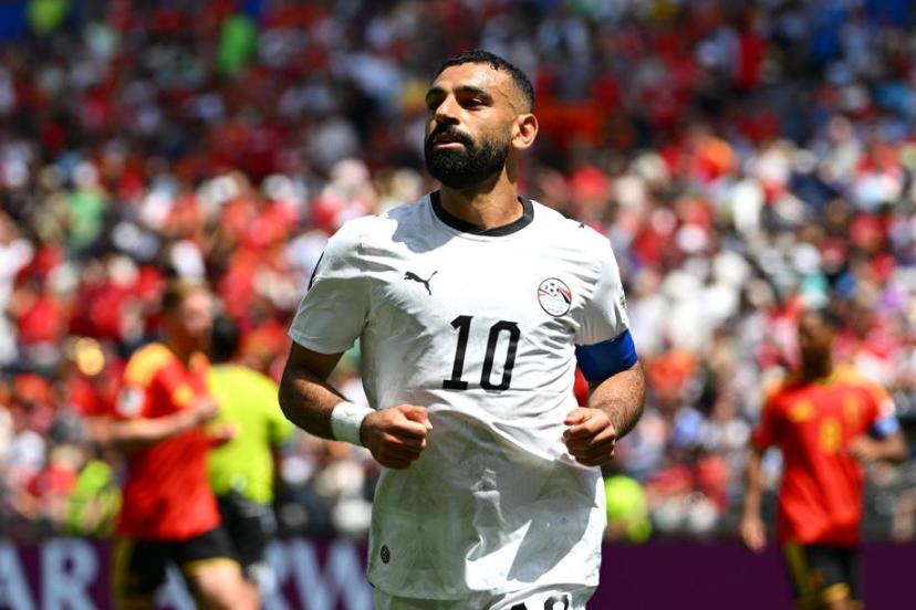 Mohamed Salah, star égyptienne, en action avec l'équipe nationale lors d'un match de Coupe du monde 2026