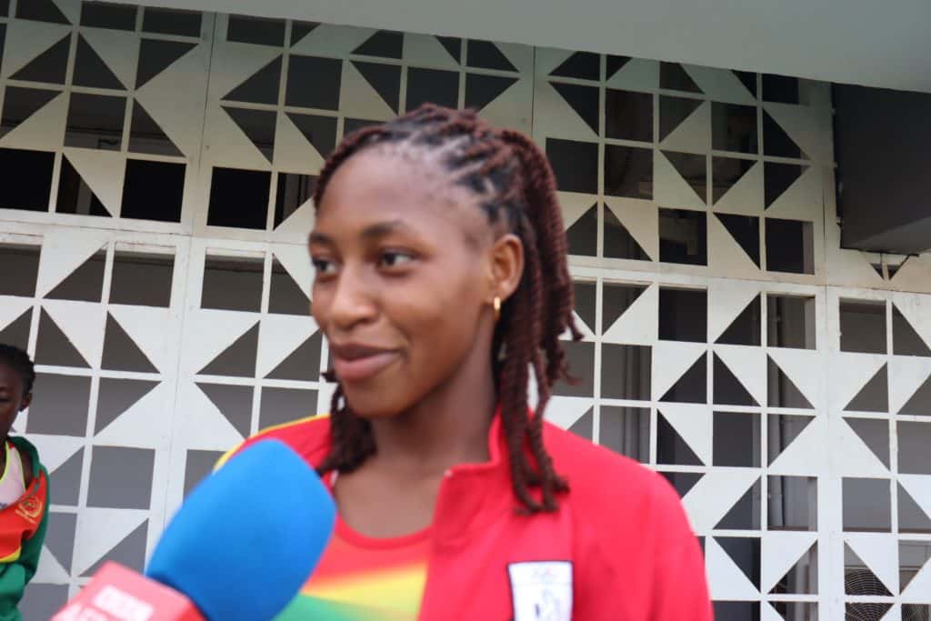 Zalissa Zongo, triple sauteuse burkinabè, en compétition