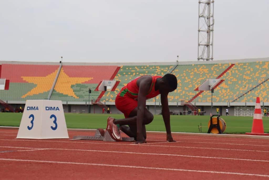 Jeunes athlètes en compétition lors des Championnats U18 et U20 des Cinq Nations