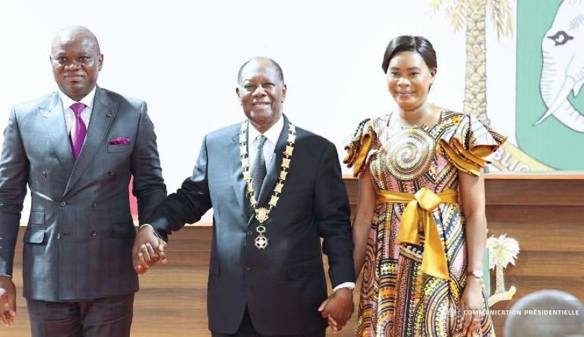 Le président gabonais Oligui Nguema et son épouse à Abidjan aux côtés d'Alassane Ouattara