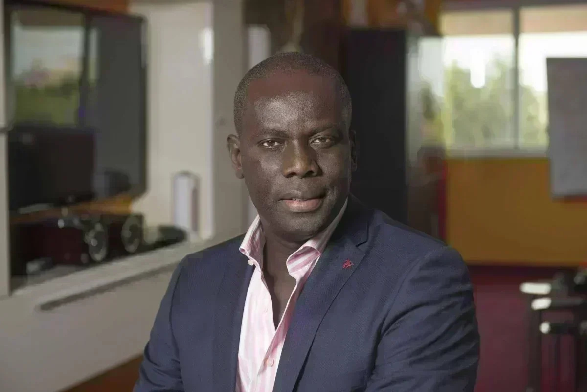 Malick Gackou mobilise Pastef contre l'émergence de Kiiraay Sénégal. Dakar. 10/2016. Malik Gakou, Président du Grand Parti chez lui.