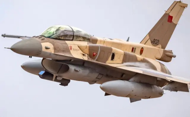 Avion de combat F-16 de la Force aérienne royale marocaine