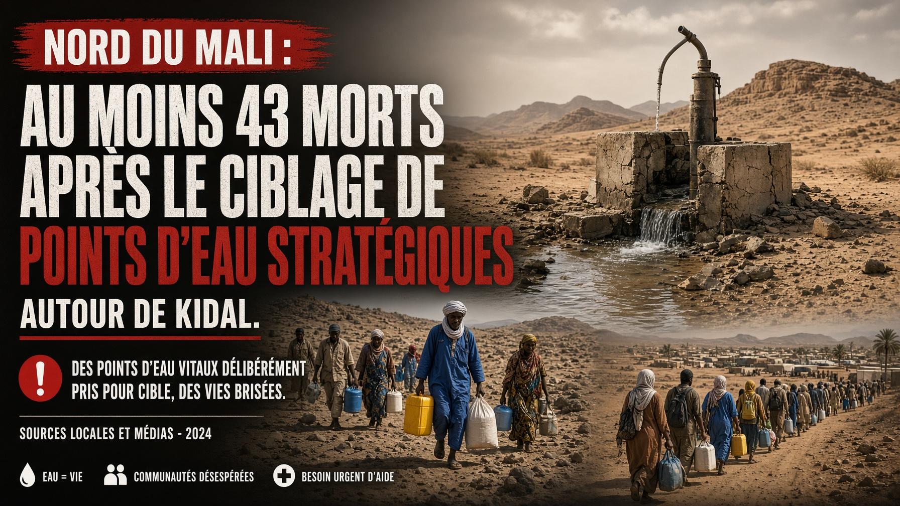Kidal : le point de rupture — quand la destruction des puits fait basculer le nord du Mali