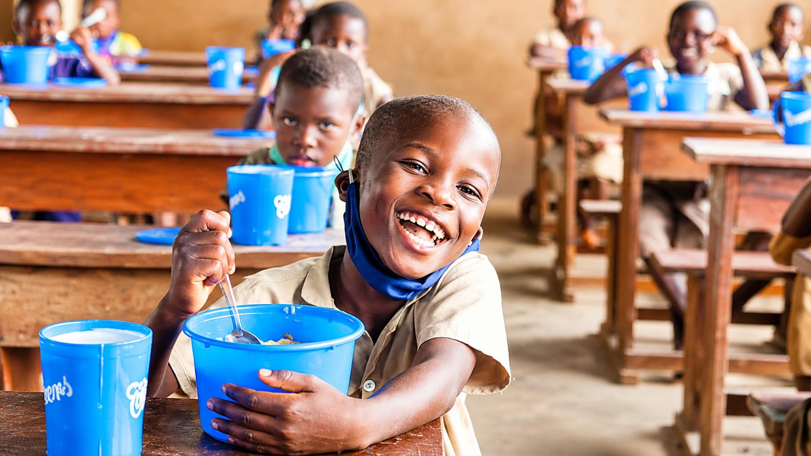 Au Bénin, les cantines scolaires nourrissent 1,9 million d&rsquo;élèves et dopent l&rsquo;économie locale
