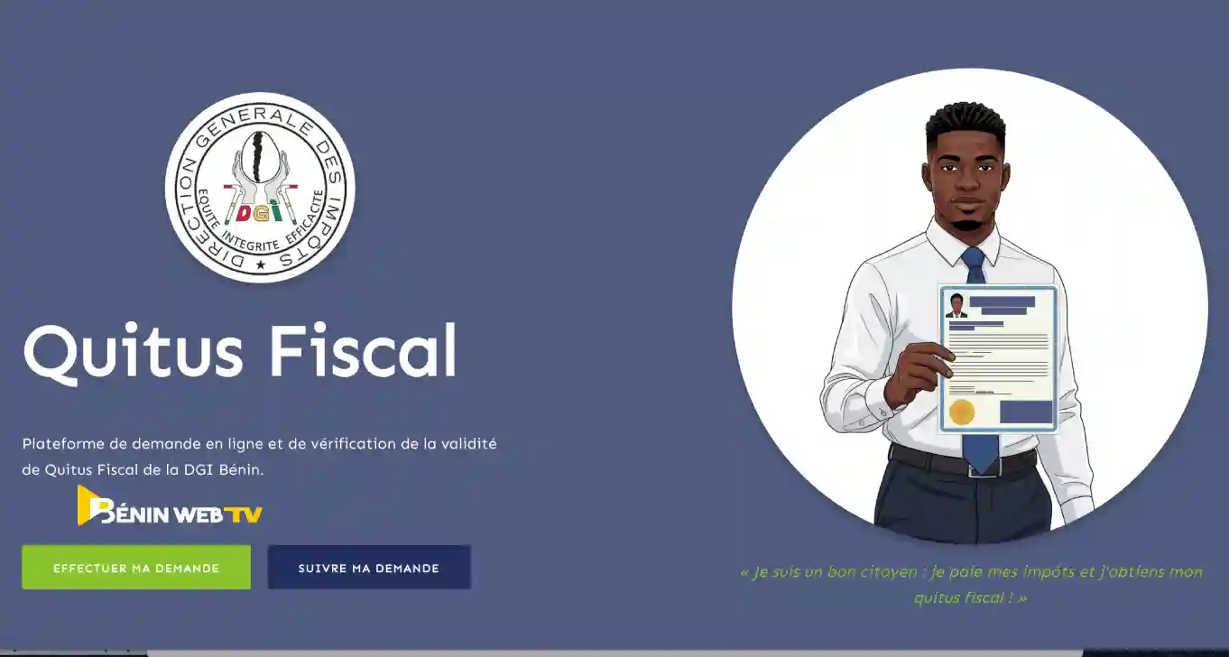 plateforme en ligne des services fiscaux béninois